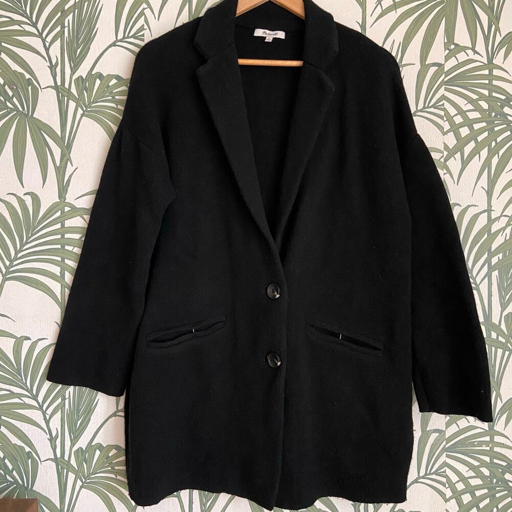 Madewell Merino Wool Knit Blazer Sweater Jacket